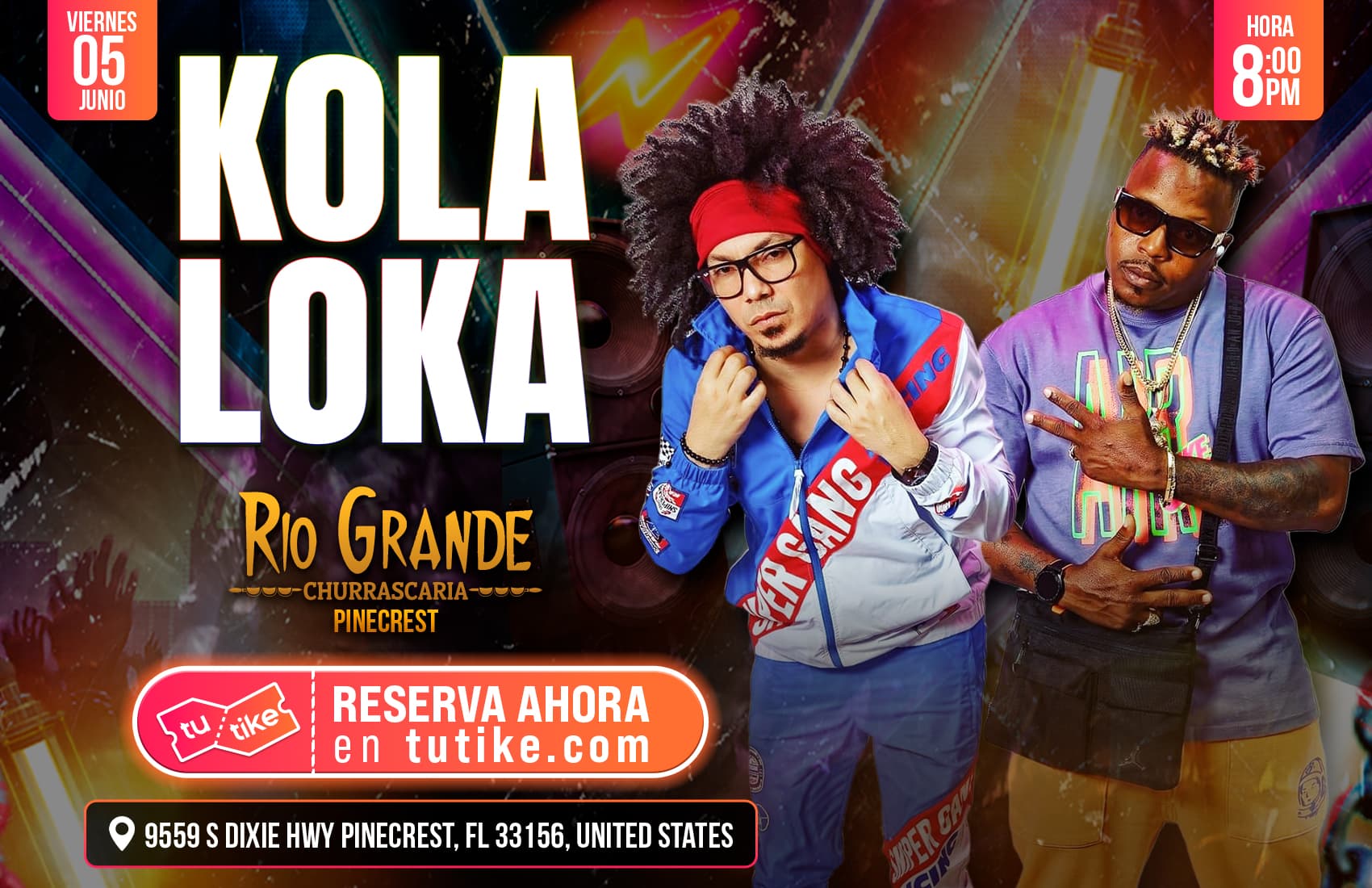 Fiestón con Kola Loka en Río Grande Pinecrest banner