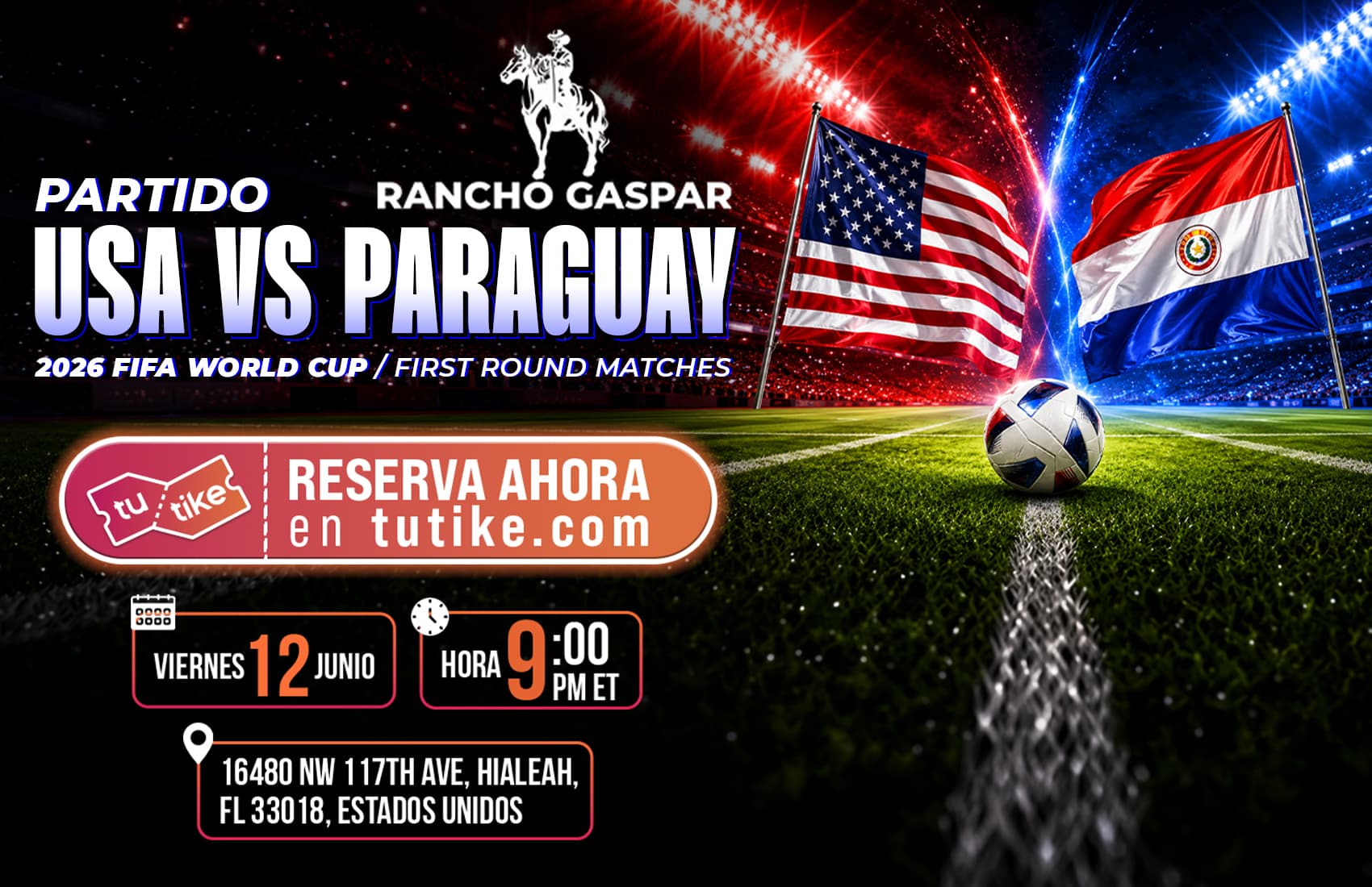 USA Vs PARAGUAY en Rancho Gaspar banner