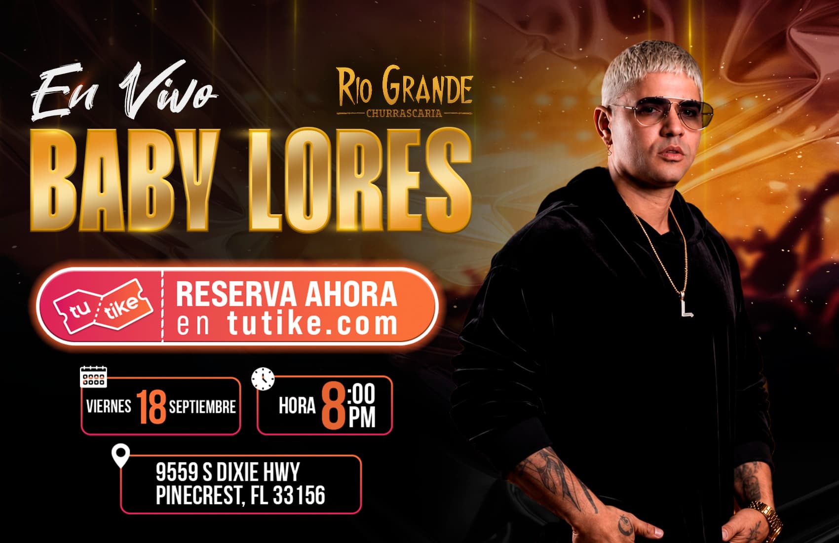 🎶 Baby Lores en Vivo en Río Grande Pinecrest banner